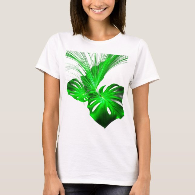 T-shirt green leaf (Devant)