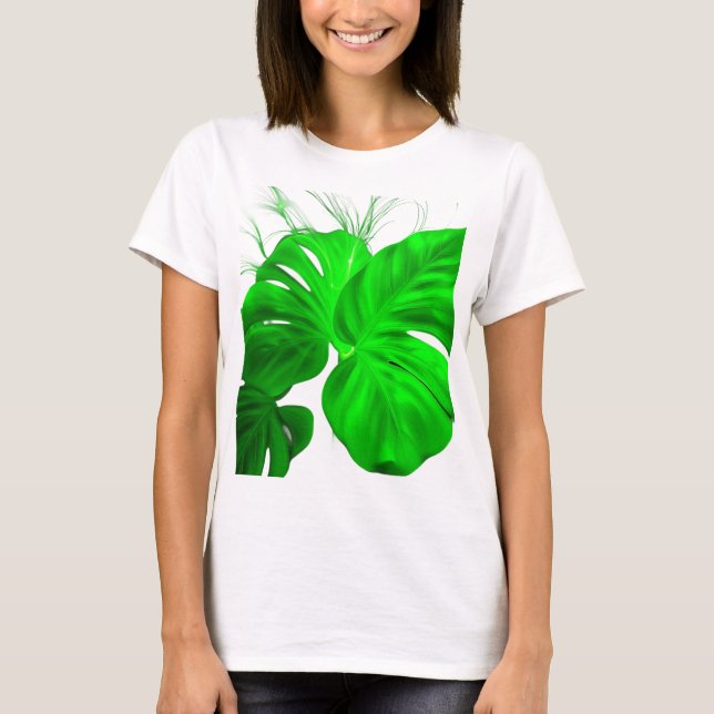 T-shirt green leaf  (Devant)