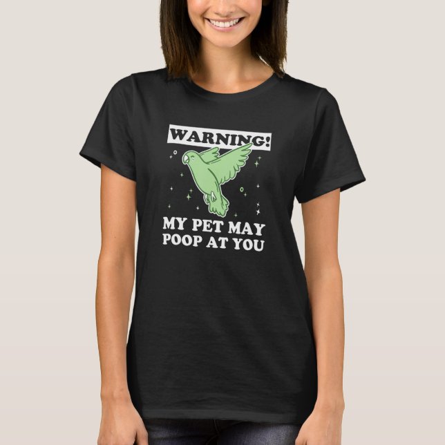 T-shirt Green Monk Parakeet for a Green Quaker Owner (Devant)