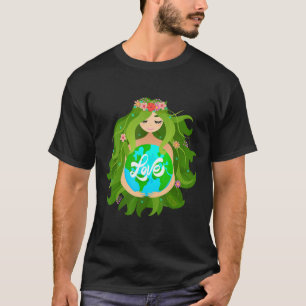 T-shirt Green Mother Jour des terres Gaia Sauvez notre pla