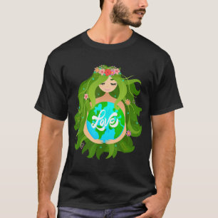 T-shirt Green Mother Jour des terres Gaia Sauvez notre pla