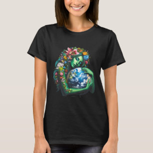 T-shirt Green Mother Jour des terres Gaia Sauvez notre pla