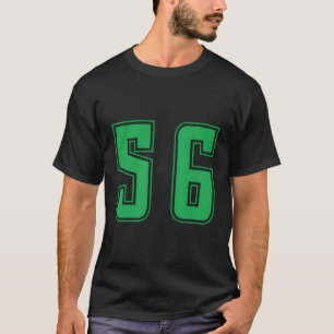 T-shirt Green Number 56 Team Junior Sports Numéro Unifor