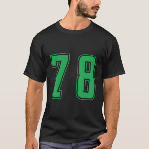 T-shirt Green Number 78 Team Junior Sports Numéro Unifor