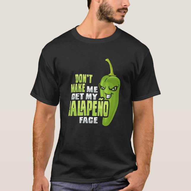 T-shirt green pepper design for a chili (Devant)