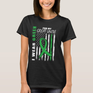 T-shirt Green Ribbon Great Uncle Maladie rénale