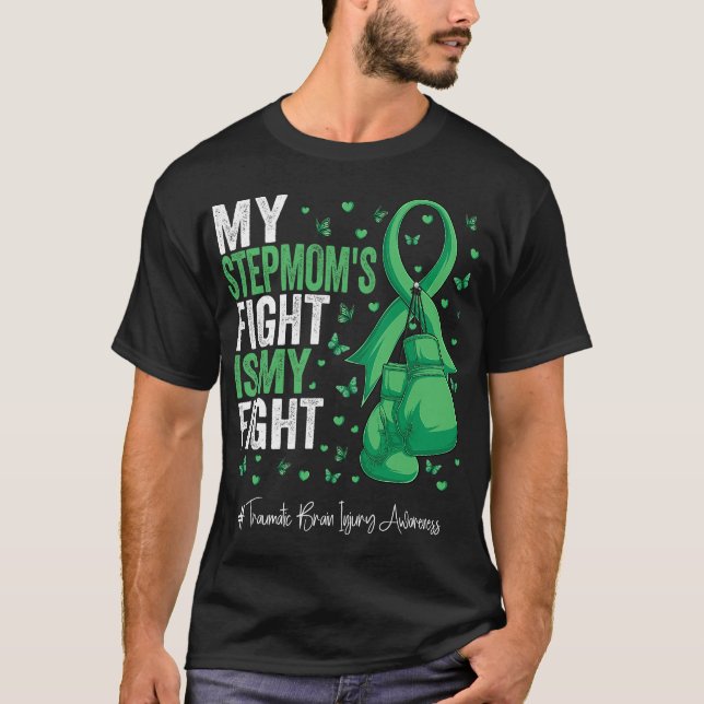 T-shirt Green Ribbon Stepmère traumatisme cérébral Awa (Devant)