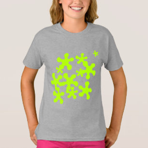 T-shirt green slime gris amusant enfants