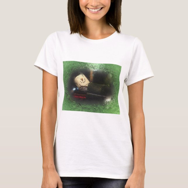 T-shirt Green S'mores de neige (Devant)