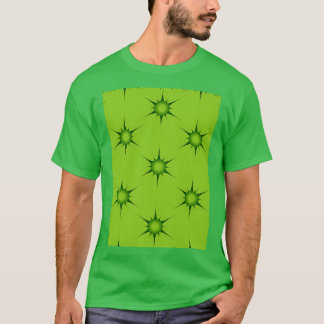 T-shirt Green Snowflake Poterie polonaise Inspiré Motif