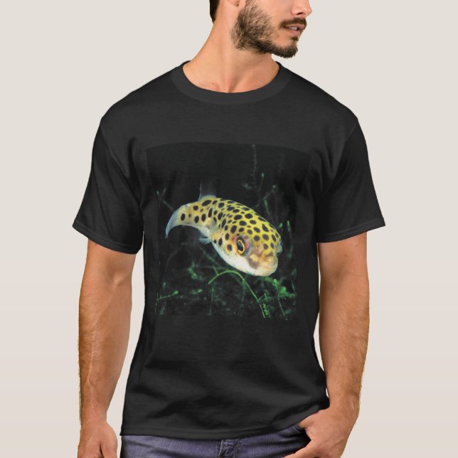 T-shirt Green spotted puffer (Devant)