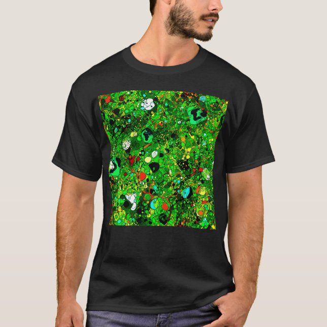 T-shirt Green World Abstrait 409 (Devant)