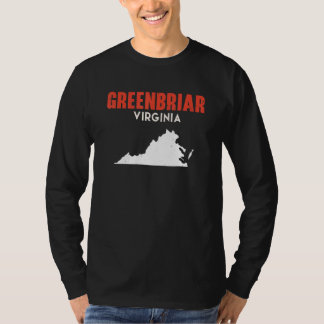 T-shirt Greenbriar Virginie États-Unis État Amérique Voyag