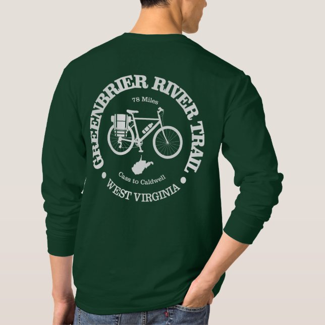T-shirt Greenbrier River Trail (cycling) (Dos)