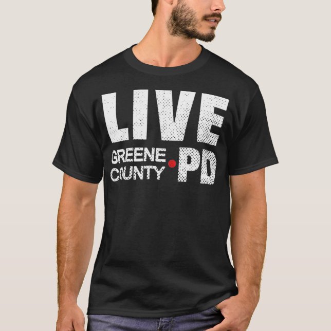 T-shirt Greene County PD LIVE (Devant)