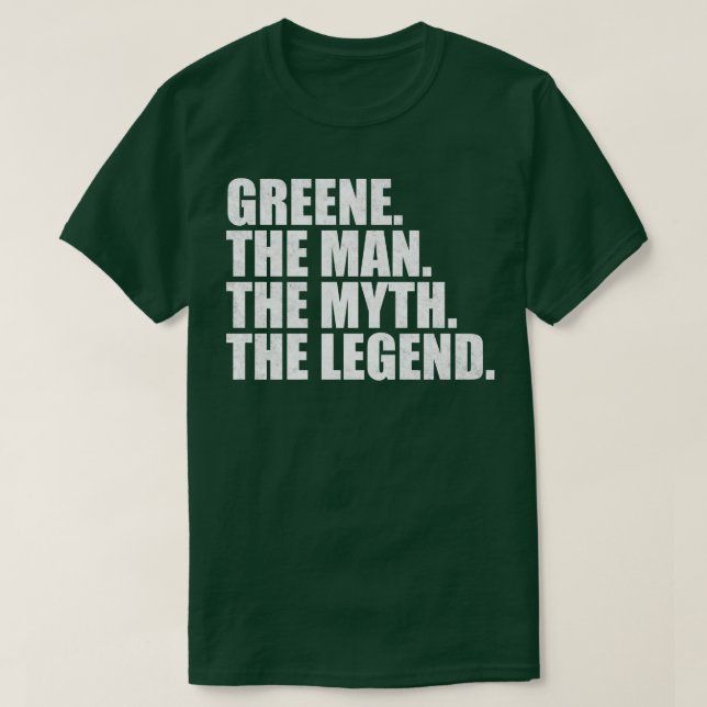 T-shirt GreeneGreene Nom de famille Greene nom de famille  (Design devant)