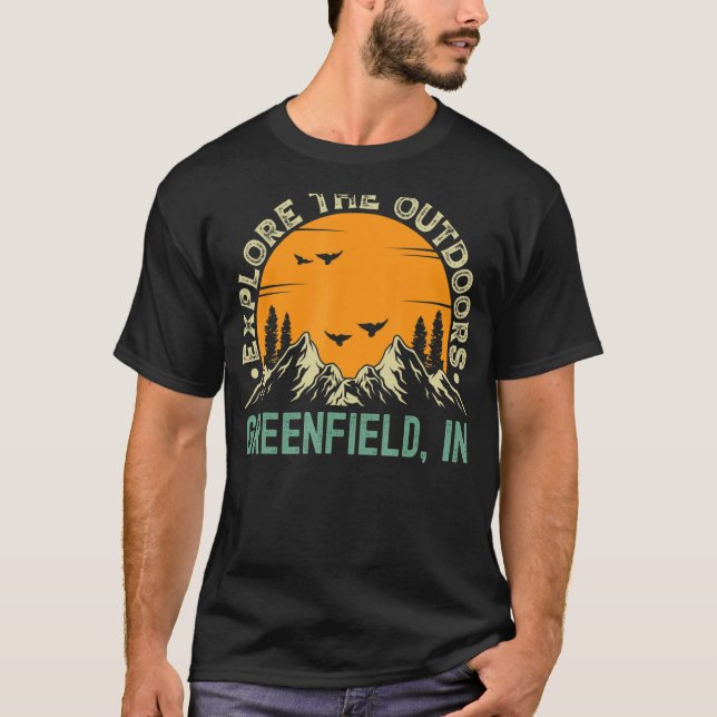 T-shirt Greenfield Indiana Explore L'Extérieur (Devant)