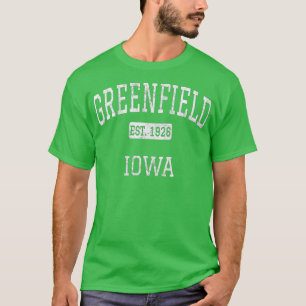 T-shirt Greenfield Iowa Adair Comté IA Vintage