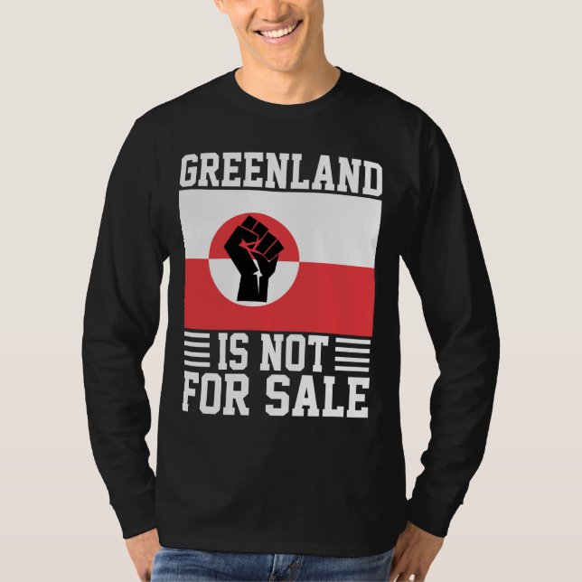 T-shirt Greenland Is Not For Sale - Support Greenland (Devant)
