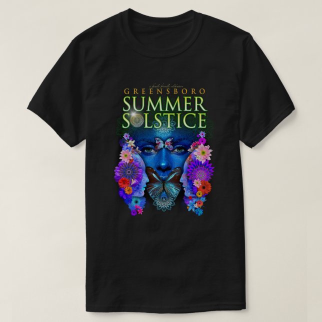 T-shirt Greensboro Summer Solstice Festival 2021 Keepsaké (Design devant)