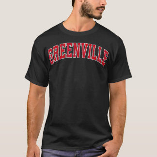 T-shirt Greenville Caroline du Nord NC Design sportif Vint