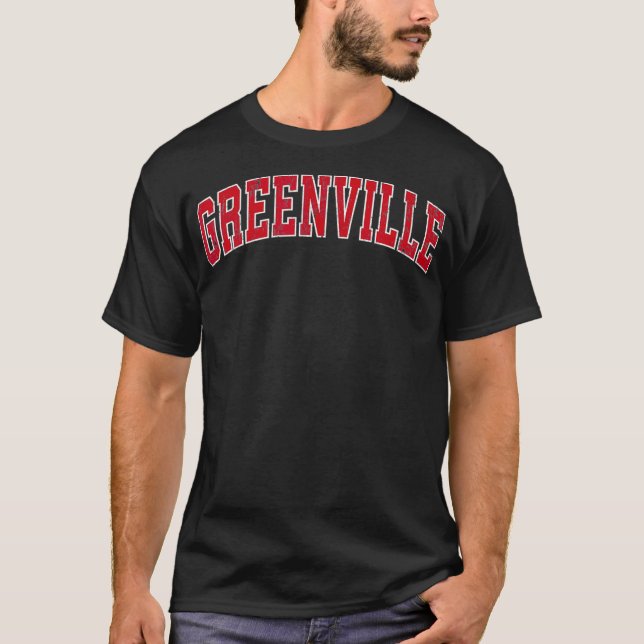 T-shirt Greenville Caroline du Nord NC Design sportif Vint (Devant)
