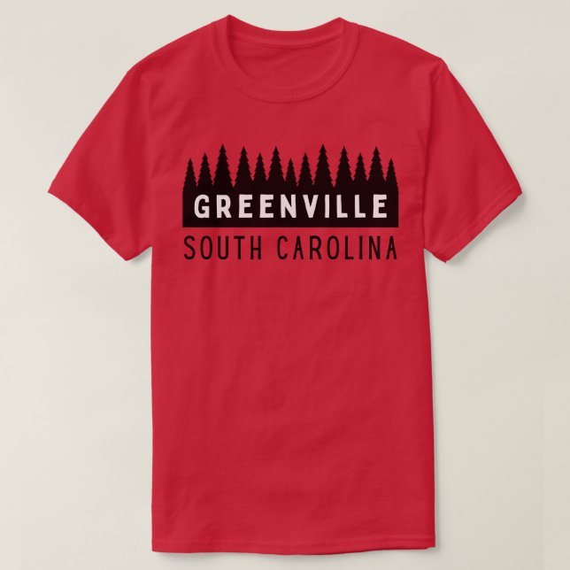 T-shirt Greenville South Carolina SC Souvenir touristique  (Design devant)