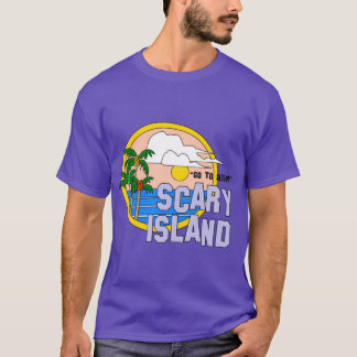 T-shirt Greetings From Scary Islandhe Peach Fuzz