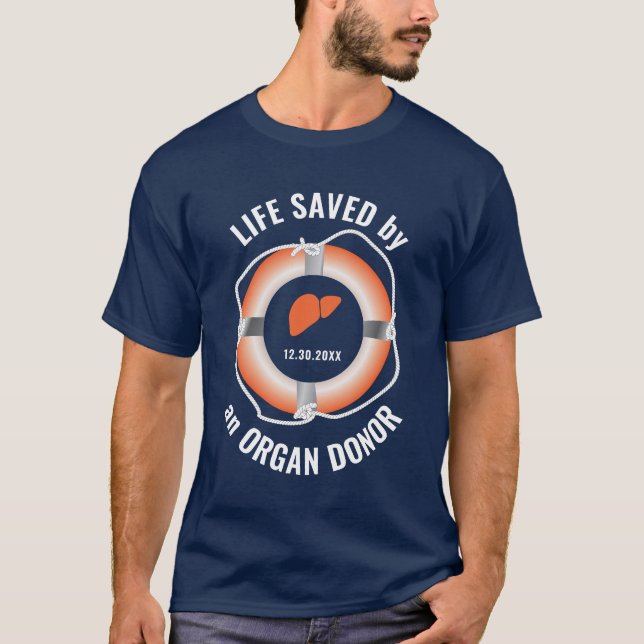 T-shirt Greffe de foie Coutume nautique  (Devant)