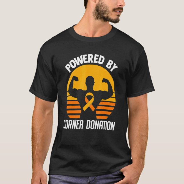 T-shirt Greffe de l'oeil - Alimenté par la cornée de donne (Devant)
