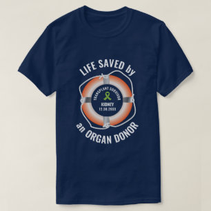 T-shirt Greffe d'organe Donneur d'organe Coutume nautique
