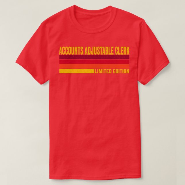 T-shirt Greffier ajustable des comptes (Design devant)