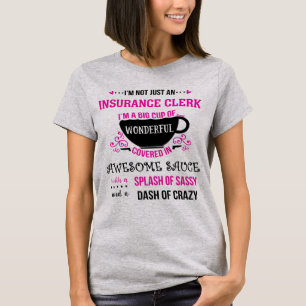 T-shirt Greffier D'Assurance Merveilleux Sassy