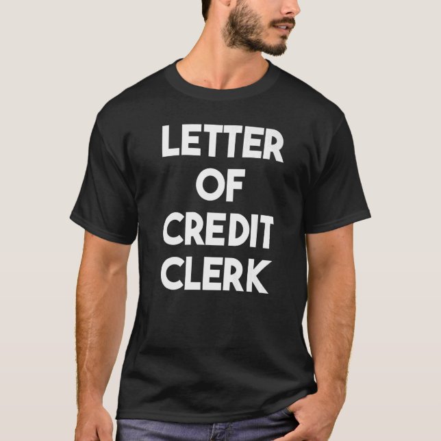 T-shirt Greffier De La Lettre De Crédit (Devant)
