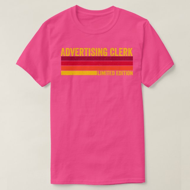 T-shirt Greffier de la publicité (Design devant)