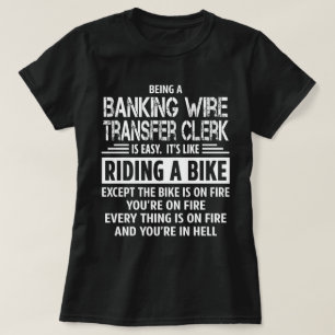 T-shirt Greffier de transfert bancaire