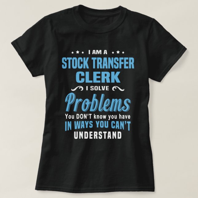 T-shirt Greffier de transfert stock (Design devant)