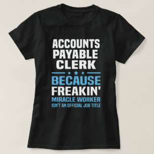 T-shirt Greffier des comptes fournisseurs