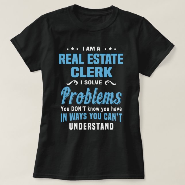 T-shirt Greffier immobilier (Design devant)