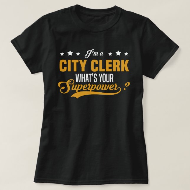 T-shirt Greffier municipal (Design devant)