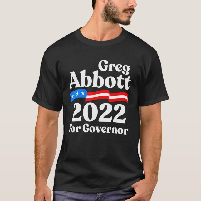 T-shirt Greg Abbott pour le Texas Républicain Greg Abbott  (Devant)