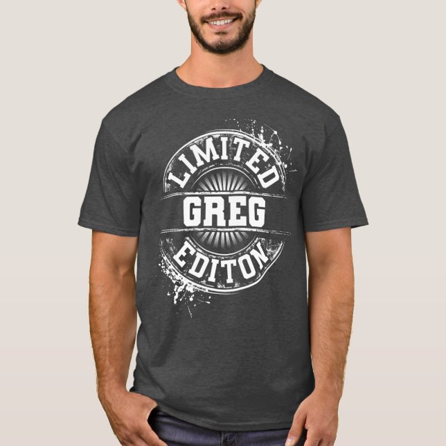 T-shirt GREG Limited Edition Funny Nom personnalisé (Devant)