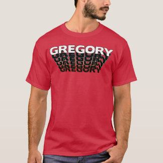 T-shirt Grégory drôle rétro vintage coucher de soleil Grég