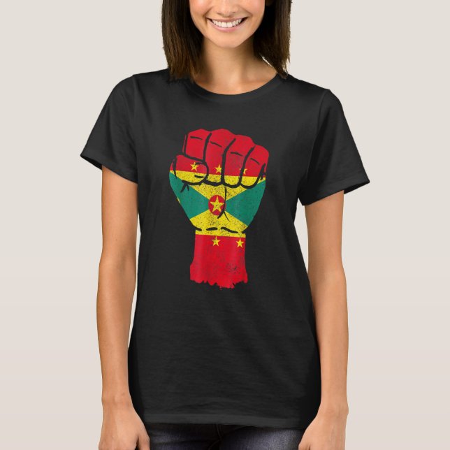 T-shirt Grenada Grenadian Flag Pride Caribbean Men Women (Devant)