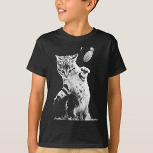 T-shirt Grenade à lancer de chat Drôle Kitty Grenade de ch