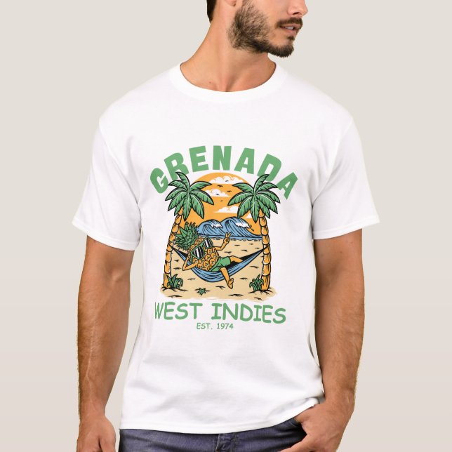 T-shirt Grenade antilles occidentales (Devant)