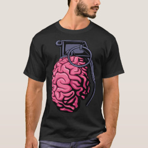 T-shirt Grenade cérébral Weirdcore Surréaliste Soldat Mili