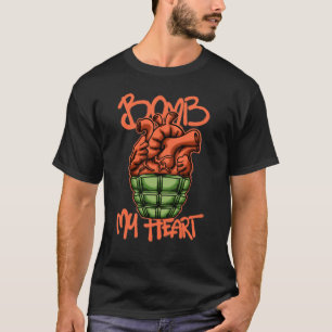 T-shirt Grenade de cœur streetwear