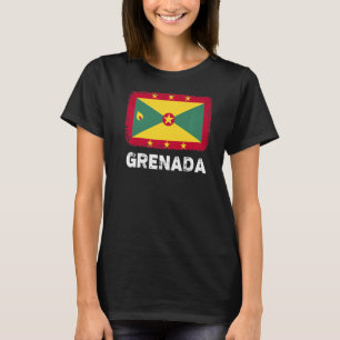 T-shirt Grenade Drapeau Soutien Populations Grenadiennes F