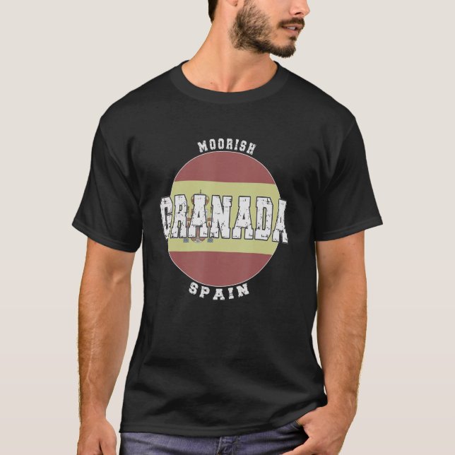T-shirt Grenade Espagne, drapeau espagnol Vintage (Devant)